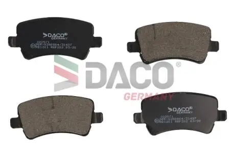 Колодки тормозные DACO 322571