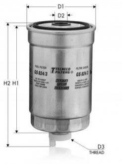 Фильтр топлива TECNECO GS824/3 (фото 1)