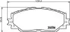 Колодки тормозные дисковые передние Toyota Auris,Corollla 1.3, 1.4, 1.6, 2.0 (07-),RAV 4 2.5 (12-) NISSHINBO NP1019 (фото 1)
