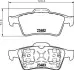 Колодки гальмівні дискові задні Renault Laguna II, Megane II 1.6, 1.8, 1.9, 2.0 (01-09) NISSHINBO NP2072 (фото 1)