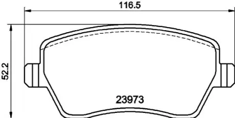 Колодки гальмівні дискові передні Renault Duster, Dokker, Logan, Kangoo 1.5, 1.6 (08-) NISSHINBO NP2010