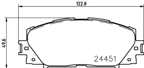 Фото колодки гальмівні дискові передні Toyota Corolla 1.8 (12-), Yaris 1.0, 1.3, 1.4 (05-) NISSHINBO NP1091 Колодки гальмівні дискові передні Toyota Corolla 1.8 (12-), Yaris 1.0, 1.3, 1.4 (05-) NISSHINBO NP1091