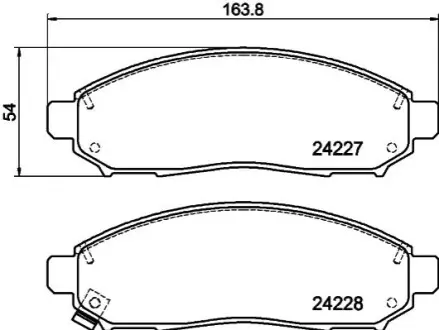 Фото колодки тормозные дисковые передние Nissan Pathfinder, Navara 2.0, 2.5, 3.0 (05-) NISSHINBO NP2020 Колодки тормозные дисковые передние Nissan Pathfinder, Navara 2.0, 2.5, 3.0 (05-) NISSHINBO NP2020
