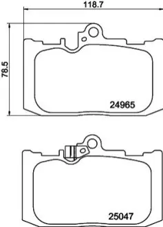 Колодки гальмівні дискові передні Lexus GS 300, 430, 450h 3.0, 4.5 (05-11) NISSHINBO NP1106