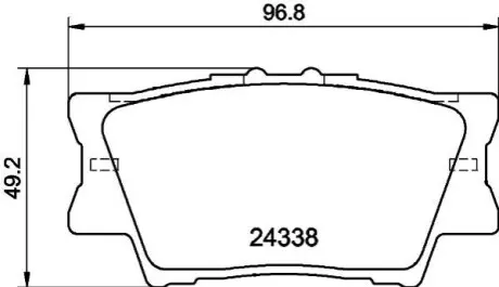 Гальмівні колодки DAIHATSU/LEXUS/PONTIAC/TOYOTA Altis/ES/Vibe/Avalon/Camry "R "05>> NISSHINBO NP1016