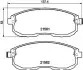 Колодки тормозные дисковые передние Nissan Teana 2.0, 2.3, 2.5, 3.5 (03-) NISSHINBO NP2005 (фото 1)