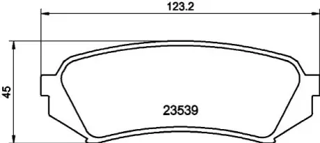 Колодки тормозные дисковые задние Toyota Land Cruiser 100 4.2, 4.7 (98-) NISSHINBO NP1029