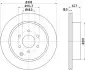 Диск тормозной задний Nissan Navara, Pathfinder 2.5, 3.0, 4.0 (05-) NISSHINBO ND2032K (фото 1)