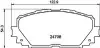 Колодки тормозные дисковые передние Toyota Yaris 1.3, 1.5, 1.8 (05-) NISSHINBO NP1060 (фото 1)