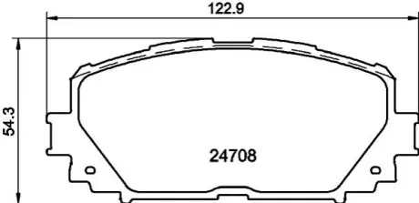 Гальмівні колодки TOYOTA Yaris/Prius \'\'F "06>> NISSHINBO NP1060