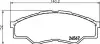 Колодки тормозные дисковые передние Toyota Hilux 2.5, 2.7, 3.0 (07-) NISSHINBO NP1055 (фото 1)