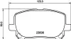 Колодки тормозные дисковые передние Toyota Avensis 2.0, 2.4 (01-11) NISSHINBO NP1009 (фото 1)