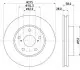 Диск гальмівний передній Toyota Hilux III 2.5, 2.7, 3.0, 4.0 (05-) NISSHINBO ND1055K (фото 1)