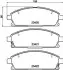 Колодки тормозные дисковые передние Nissan X-Trail 2.0, 2.5 (03-) NISSHINBO NP2009 (фото 1)