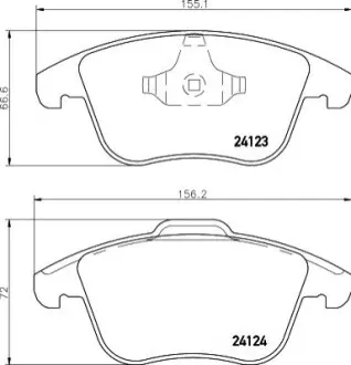 Колодки тормозные дисковые передние Ford Galaxy (06-15)/Mondeo (07-15)/S-Max (06 NISSHINBO NP5077