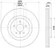 Диск тормозной передний Infiniti Q50,Q60,Q70,QX70,QX80 (13-) NISSHINBO ND2055K (фото 1)