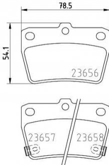 Колодки тормозные дисковые задние Toyota RAV-4/Chery Tiggo 1.8, 2.0, 2.4 (00-) (NISSHINBO NP1081 (фото 1)