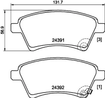 Фото колодки тормозные дисковые передние Suzuki SX4 1.5, 1.6, 1.9, 2.0 (06-) NISSHINBO NP9017 Колодки тормозные дисковые передние Suzuki SX4 1.5, 1.6, 1.9, 2.0 (06-) NISSHINBO NP9017