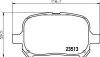 Колодки гальмівні дискові передні Toyota Camry 2.4, 3.0 (01-06)/Lexus RX 300 (NISSHINBO NP1033 (фото 1)
