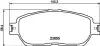 Гальмівні колодки LEXUS/TOYOTA ES/Avalon/Camry "F "00-12 NISSHINBO NP1024 (фото 1)