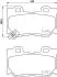 Колодки тормозные дисковые задние Infiniti FX 37, QX 70 (08-) NISSHINBO NP2057 (фото 1)