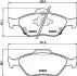 Колодки гальмівні дискові передні Toyota Yaris 1.0, 1.3, 1.4 (05-) NI NISSHINBO NP1129 (фото 1)