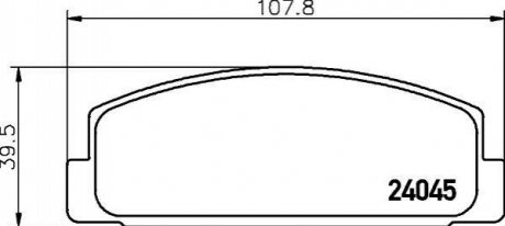 Колодки гальмівні дискові задні Mazda 626 1.8, 2.0 (97-02) NISSHINBO NP5011