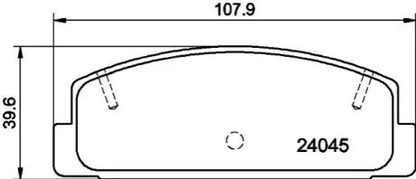 Колодки тормозные дисковые задние Mazda 626 1.8, 2.0 (97-02) NISSHINBO NP5011