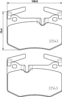 Фото колодки гальмівні дискові задні Lexus GS (11-), RC (14-) NISSHINBO NP1147 Колодки гальмівні дискові задні Lexus GS (11-), RC (14-) NISSHINBO NP1147