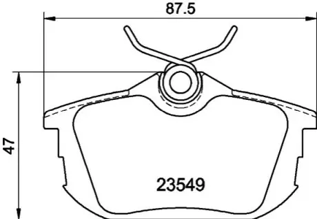Колодки тормозные дисковые задние Mitsubishi Carisma, Colt VI 1.6, 1.8 (00-09) NISSHINBO NP3025
