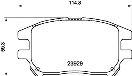 Колодки тормозные дисковые передние Lexus RX 300 (00-03) NISSHINBO NP1076