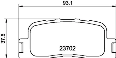Гальмівні колодки TOYOTA Camry V30 "R "01-06 NISSHINBO NP1030
