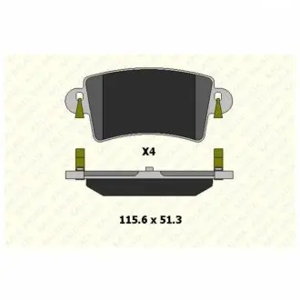 OPEL гальмівні колодки задн.Movano,Renault Master II 98- Kale Balata 23669 168 14 ANS