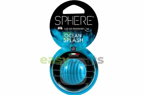 Ароматизатор на обдув SPHERE 360С Ocean Splash (Blue) LITTLE JOE SPE003 (фото 1)