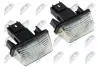 (2 шт к-кт/LED)Ліхтар номерного знака Citroen Berlingo, C3 Picasso, C4 Picasso I, Xsara Picasso Peugeot 206, 207, 306, 307, 406, 407 06.94- NTY ELP-CT-000 (фото 1)