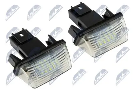 (2 шт к-кт/LED)Ліхтар номерного знака Citroen Berlingo, C3 Picasso, C4 Picasso I, Xsara Picasso Peugeot 206, 207, 306, 307, 406, 407 06.94- NTY ELP-CT-000