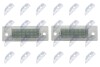 (2 шт к-кт/LED) Ліхтар номерного знаку VW T5 03-08/Caddy 04-08/Passat 01-05/Touran03-08/Skoda Super B 02-08 NTY ELP-VW-001 (фото 3)