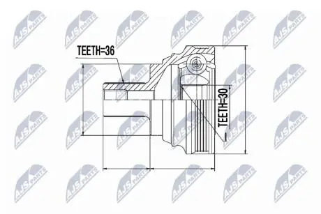 Шарнир равных угловых скоростей NTY NPZ-SK-007