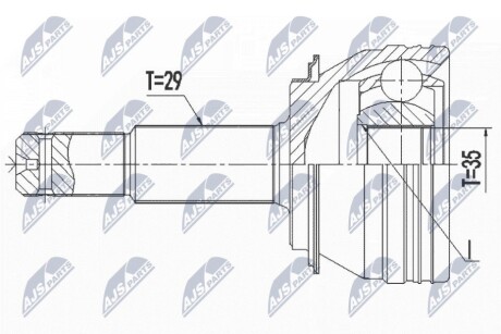 Шарнир равных угловых скоростей NTY NPZ-NS-096