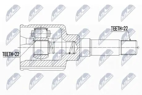 Шарнир равных угловых скоростей NTY NPW-CT-072