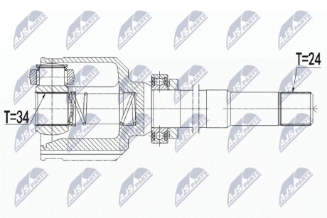 Шарнір рівних кутових швидкостей NTY NPW-CT-106