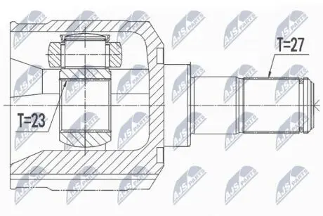 Шарнир равных угловых скоростей NTY NPW-HY-531