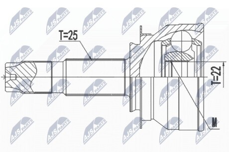 Шарнир равных угловых скоростей NTY NPZ-CH-040