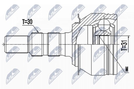 Шарнир равных угловых скоростей NTY NPZ-DW-032