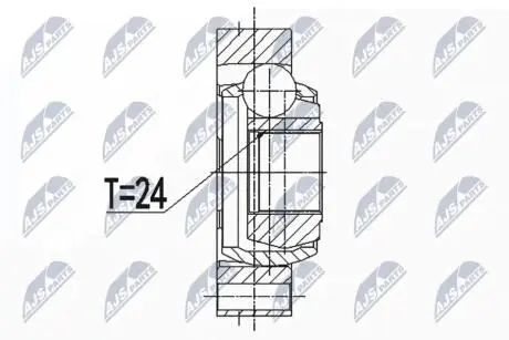 Шарнір рівних кутових швидкостей NTY NPW-BM-088