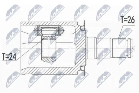 Шарнир равных угловых скоростей NTY NPW-BM-092