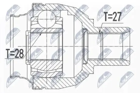 Шарнір рівних кутових швидкостей NTY NPW-ME-115