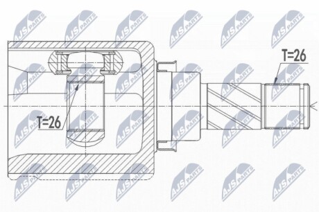 Шарнир равных угловых скоростей NTY NPW-NS-073