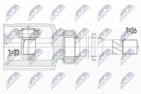 Шарнир равных угловых скоростей NTY NPW-NS-093
