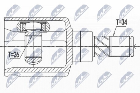 Шарнир равных угловых скоростей NTY NPW-RE-125